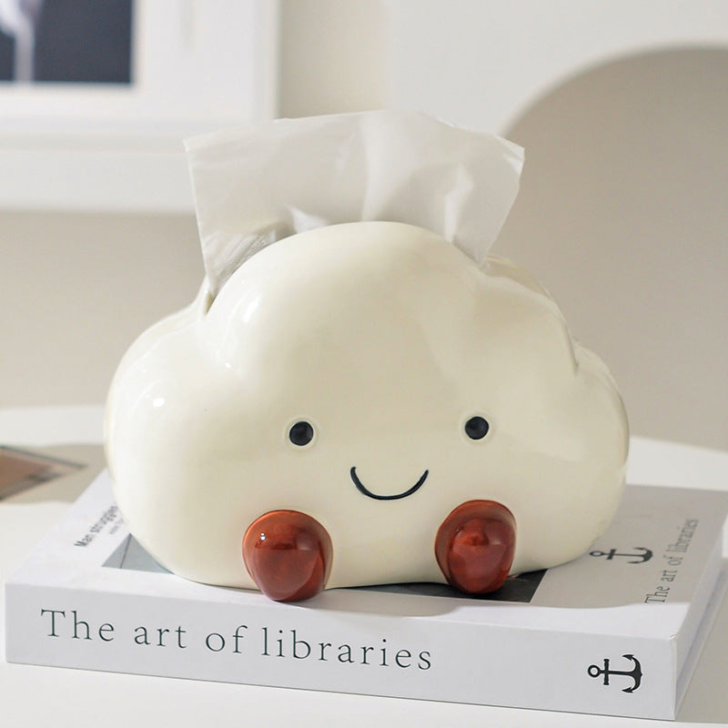 Boîte à mouchoirs en céramique Poe