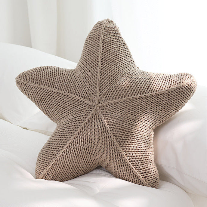 Coussin Étoile de Mer Tricoté Caspien