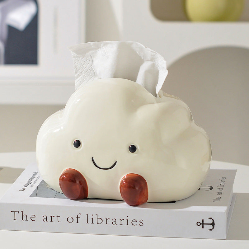 Boîte à mouchoirs en céramique Poe