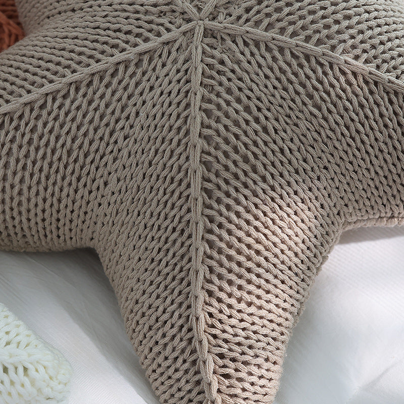 Coussin Étoile de Mer Tricoté Caspien