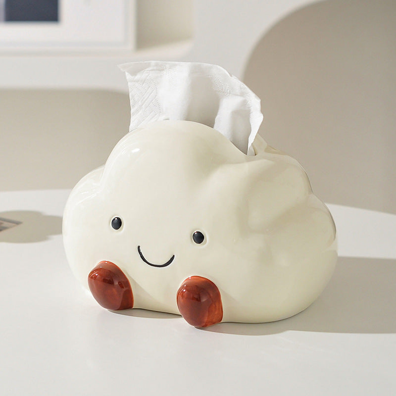 Boîte à mouchoirs en céramique Poe