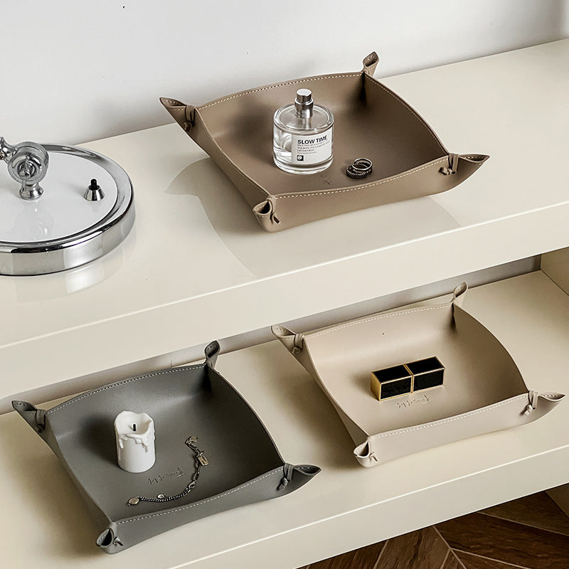 Plateau Décoratif en Cuir Camden