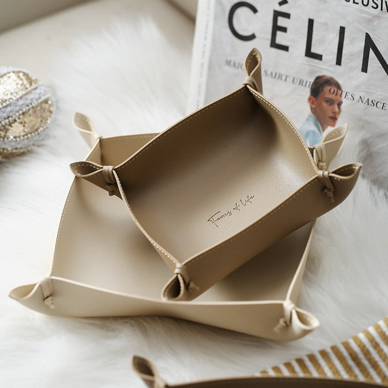 Plateau Décoratif en Cuir Camden