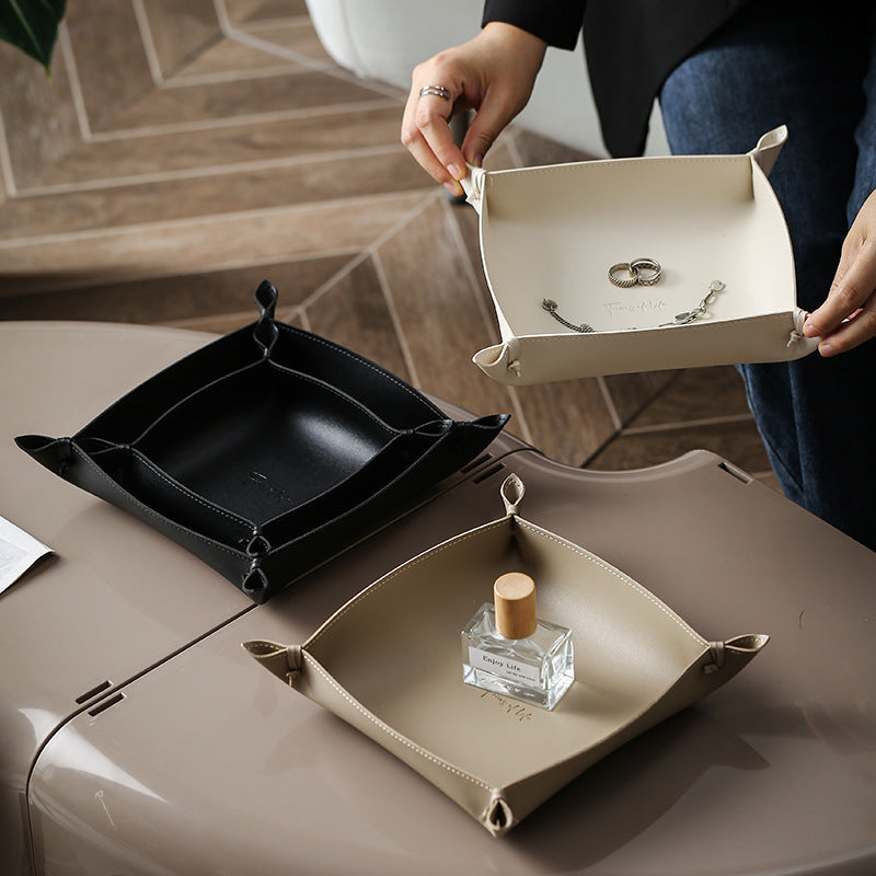 Plateau Décoratif en Cuir Camden