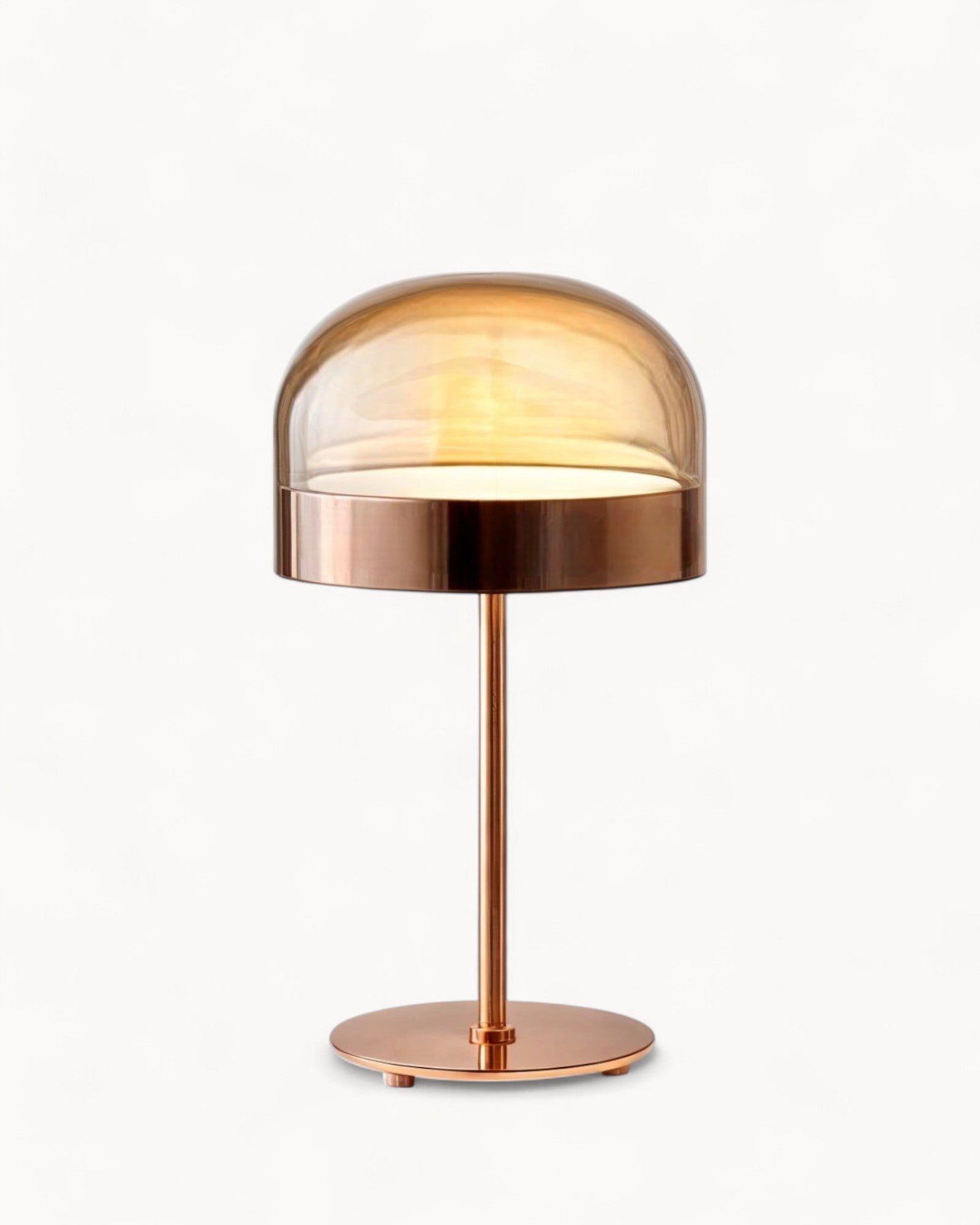 Brume Lind | Lampe de table élégante – design moderne – cristal améthyste rose gold