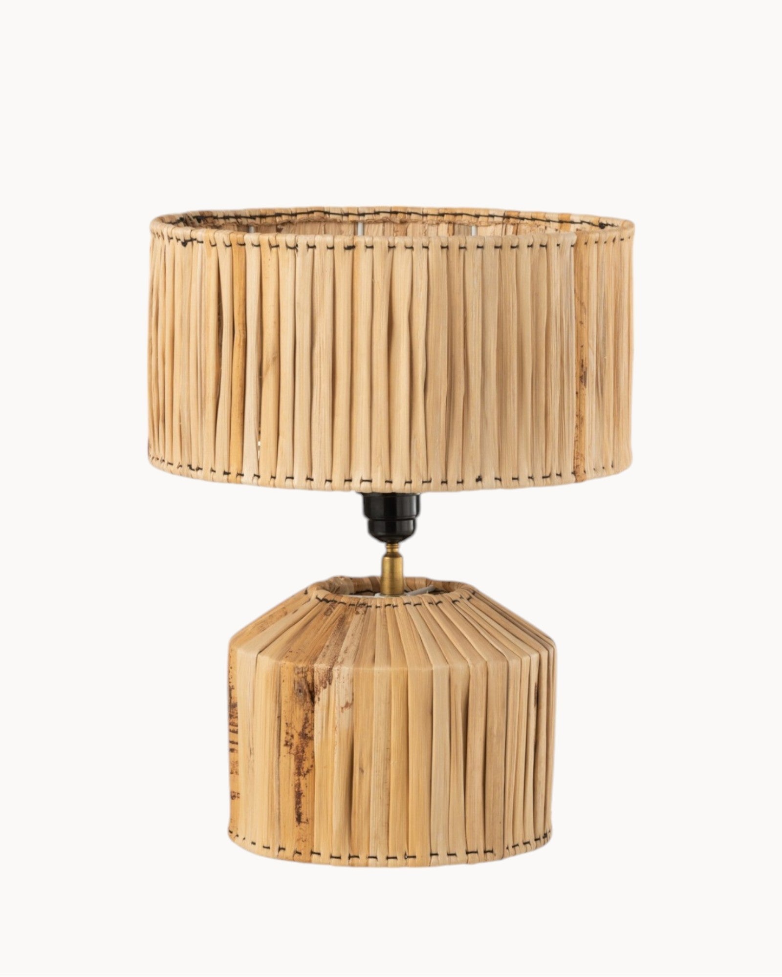 Claume | Lampe de table en bambou – design naturel – E27, 35 cm