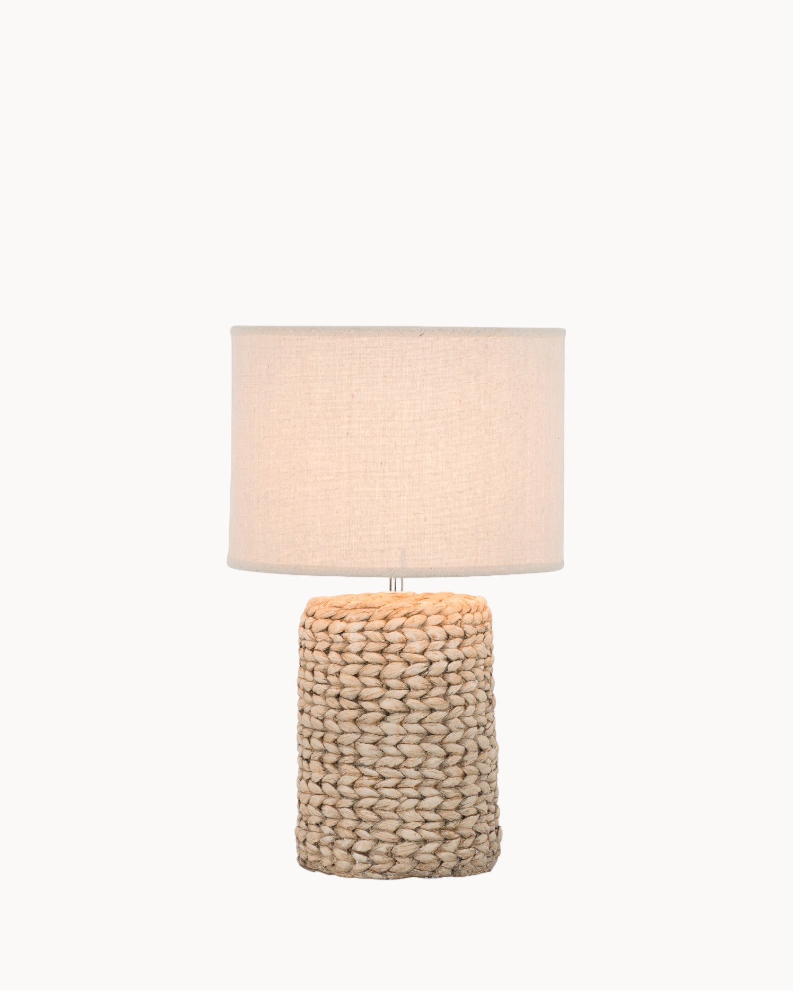 Fleur Skog | Lampe de table en béton – abat-jour en coton – design scandinave
