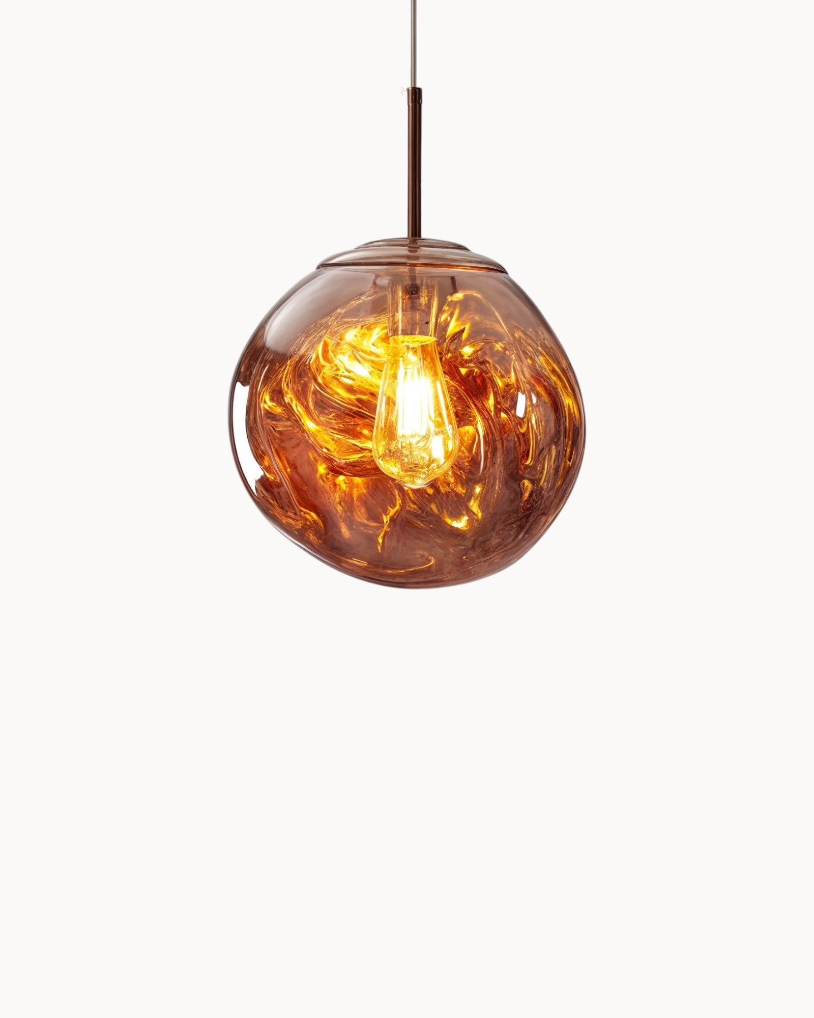 Lys Blå | Suspension LED – Design moderne en acrylique ambre