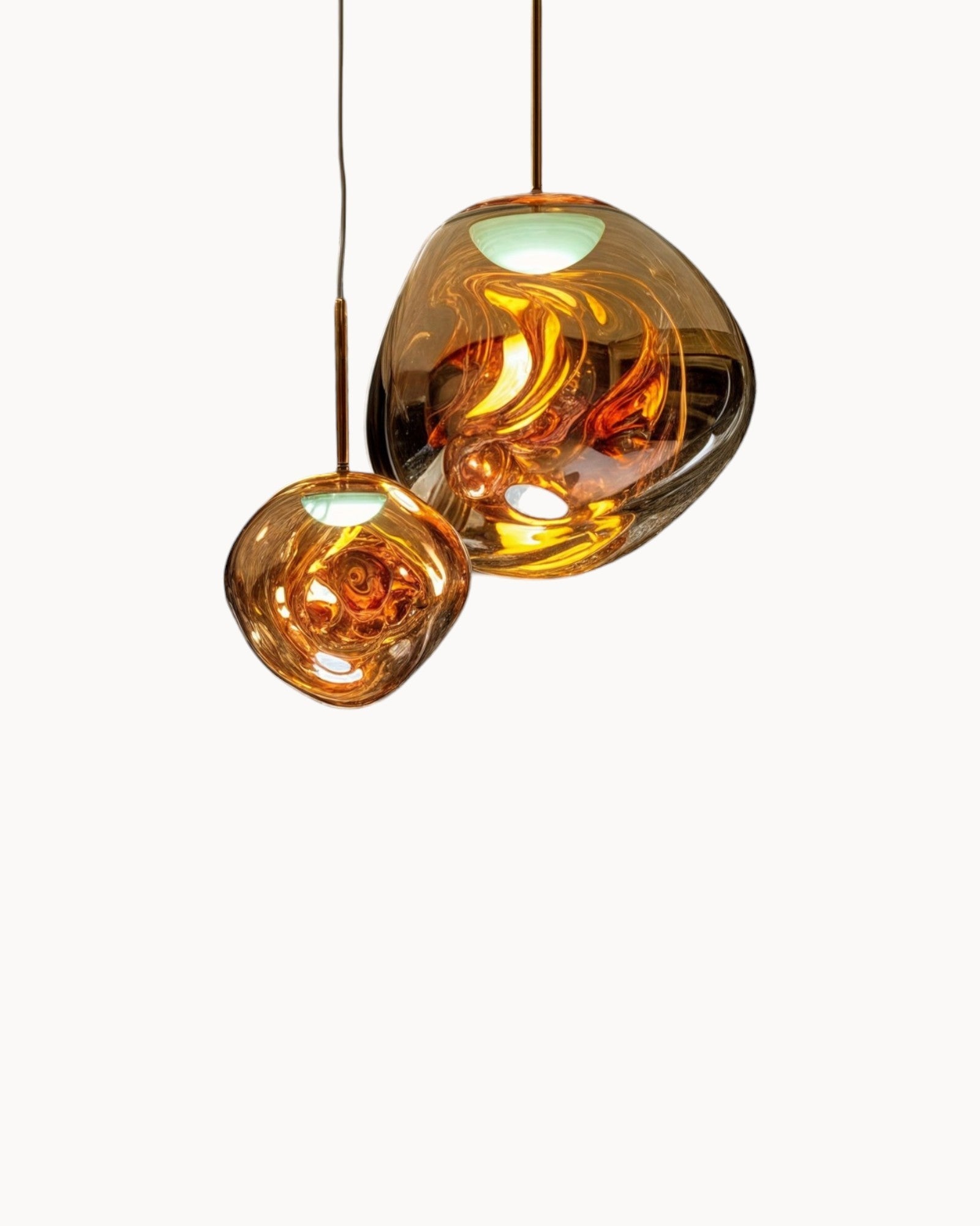Lys Blå | Suspension LED – Design moderne en acrylique ambre