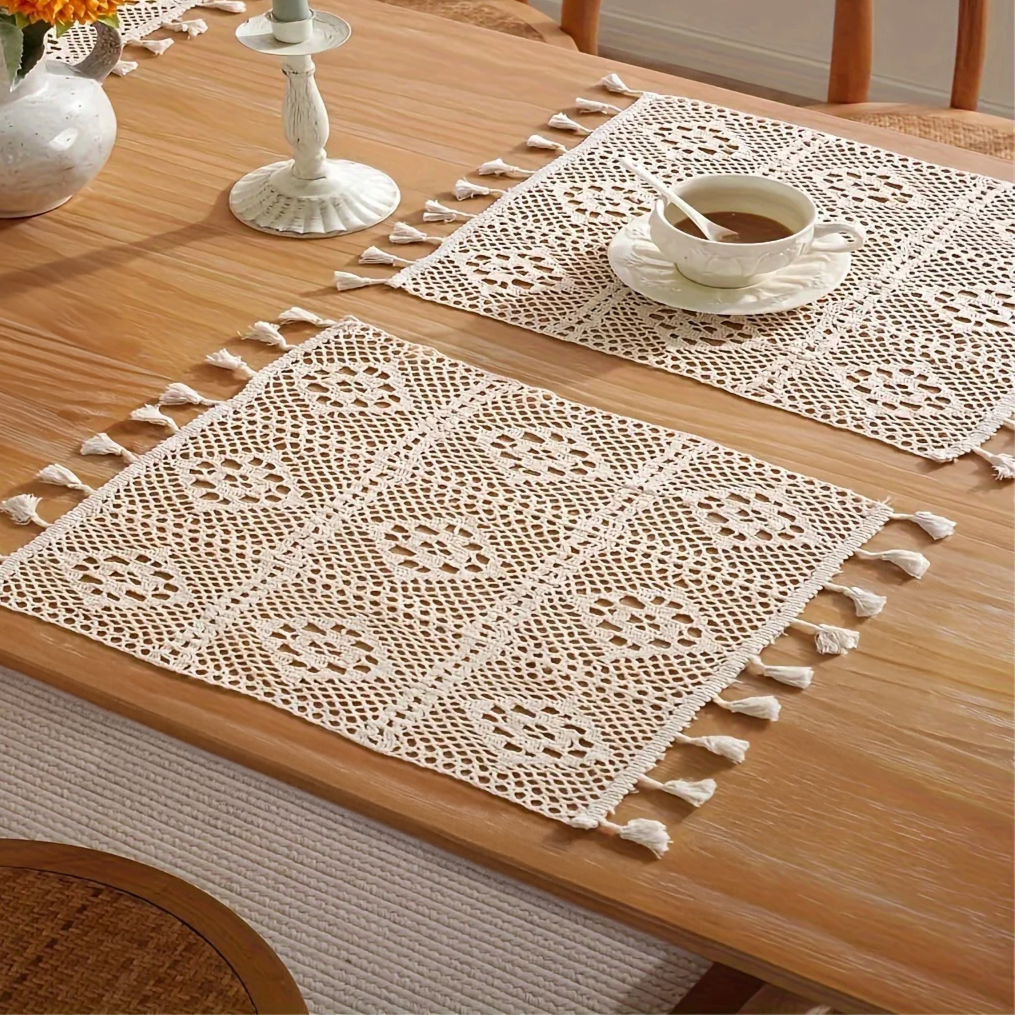 Sets de Sous-Verres Emly au Crochet