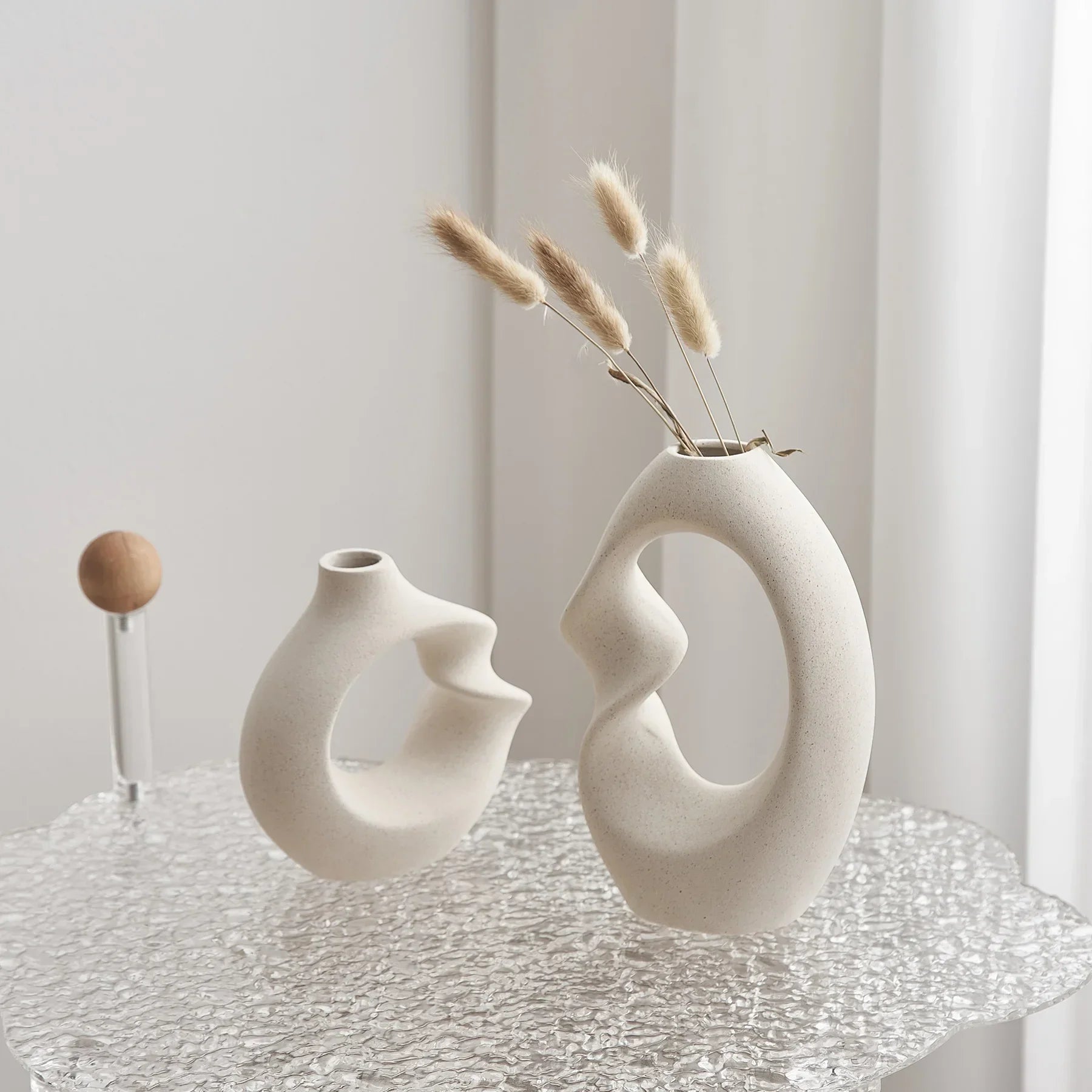 Ensemble de Vases Sculpturaux Onda