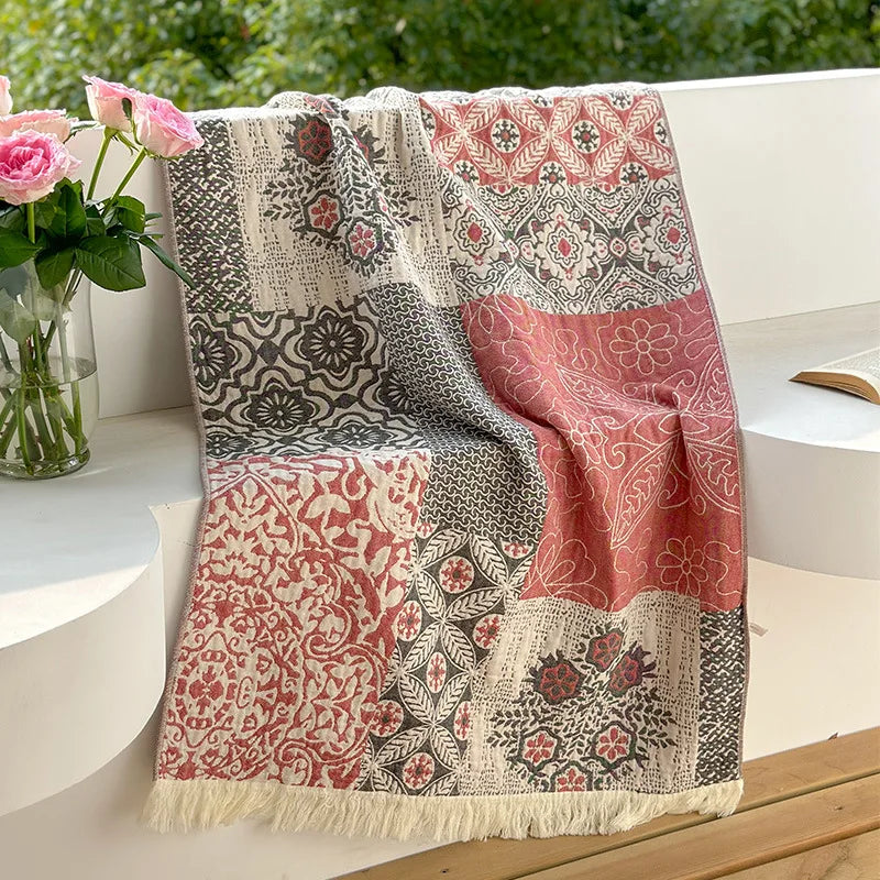 Couverture Patchwork Lune