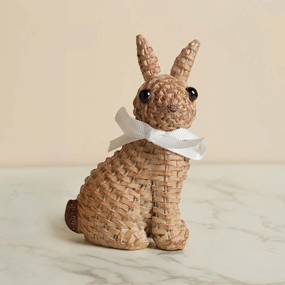 Lapins en osier rustiques Maris