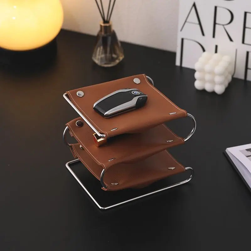 Organisateur de Bureau en Cuir Oxford