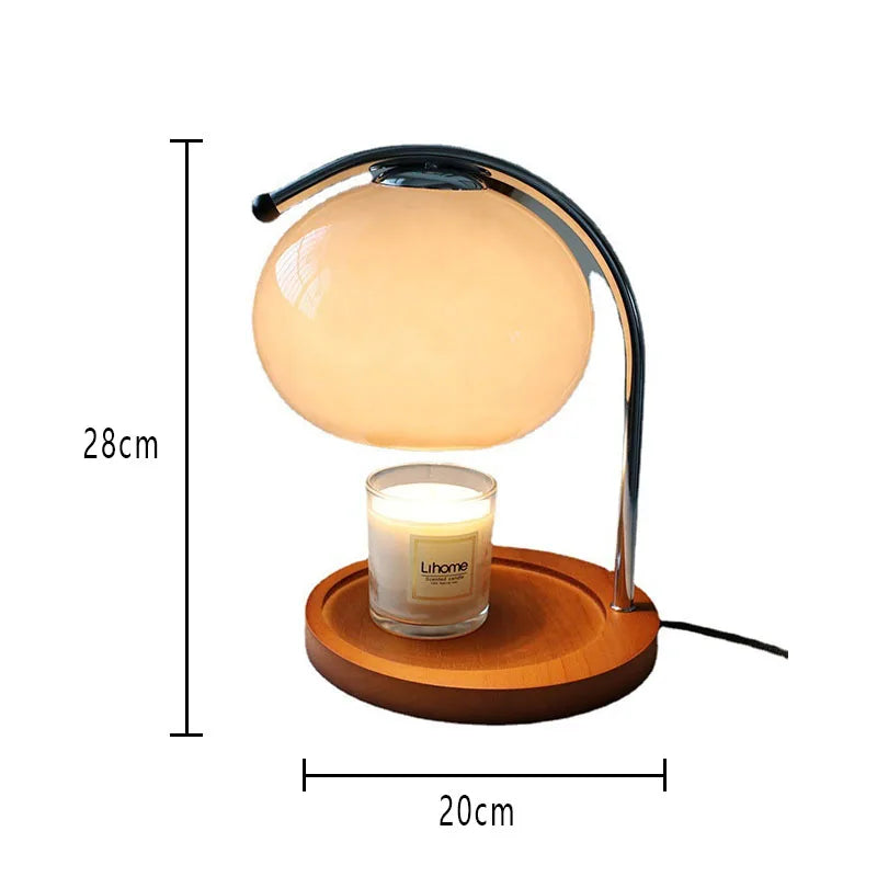 Clair Varme | Lampe de table en verre – style Bauhaus – dimmable