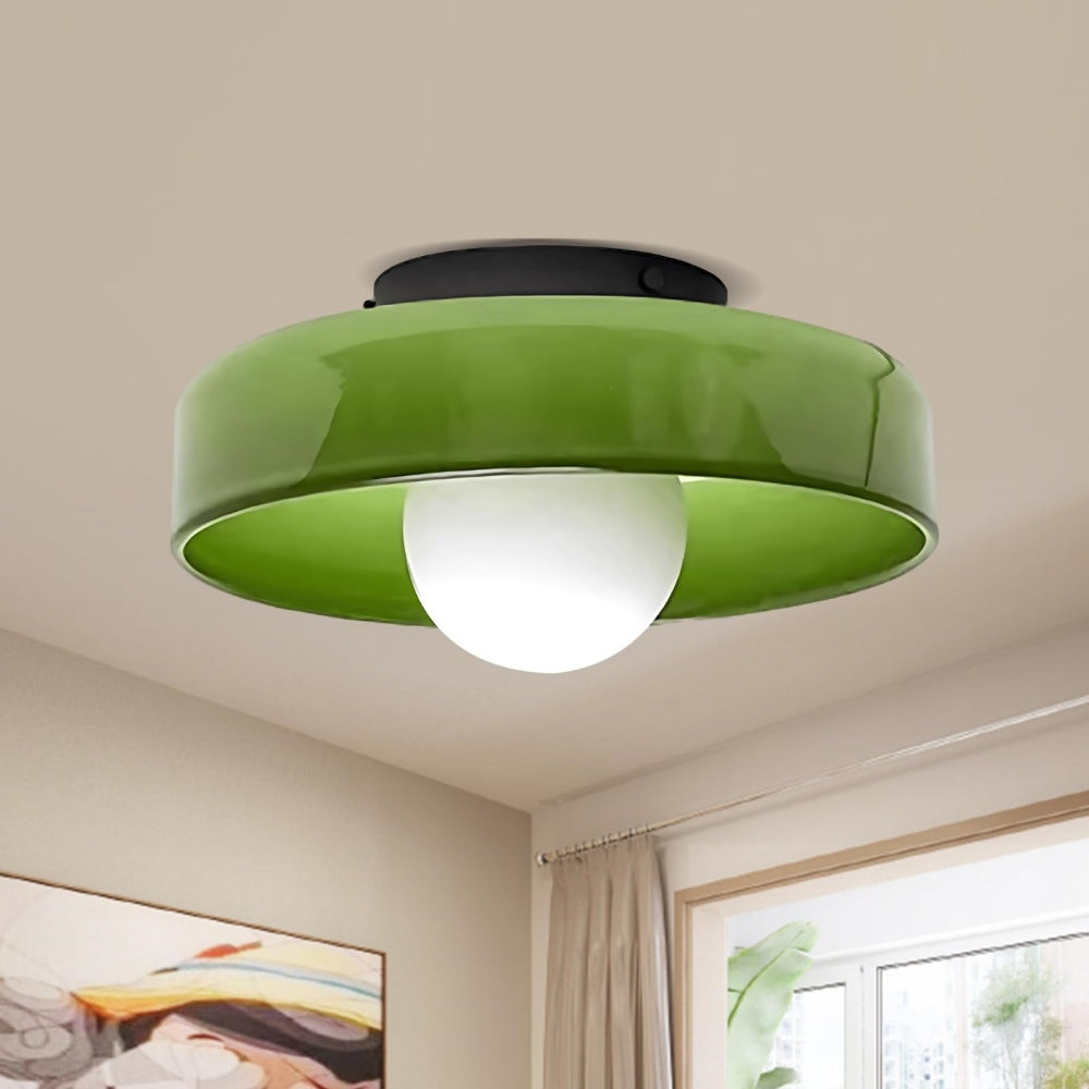 Skohic | Lustre moderne en verre ambre – G9 LED – 25/35cm – Éclairez avec style