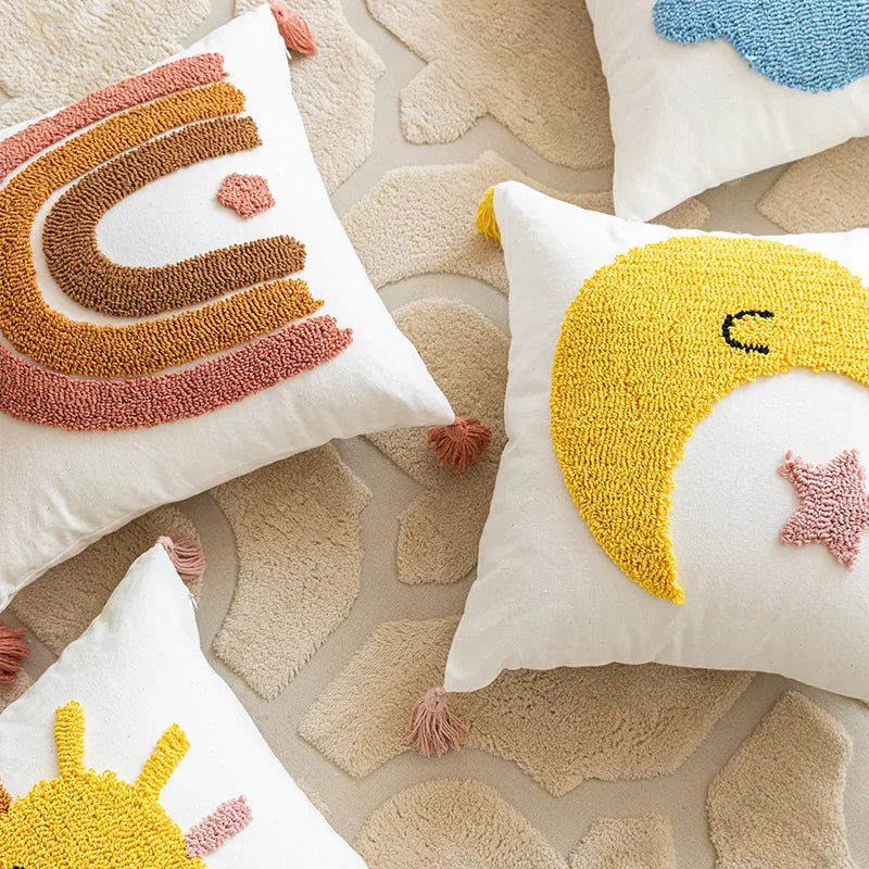 Housse de coussin tuftée Liora Joy