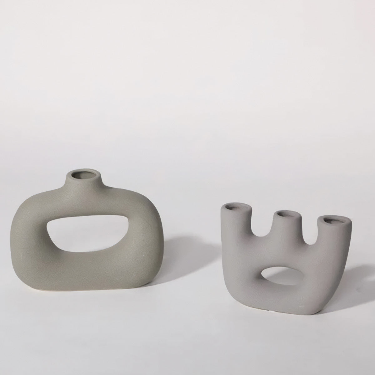 Fleur Ljus | Vase de Table en Céramique – Style Nouveau Classique – Élégance Givrée