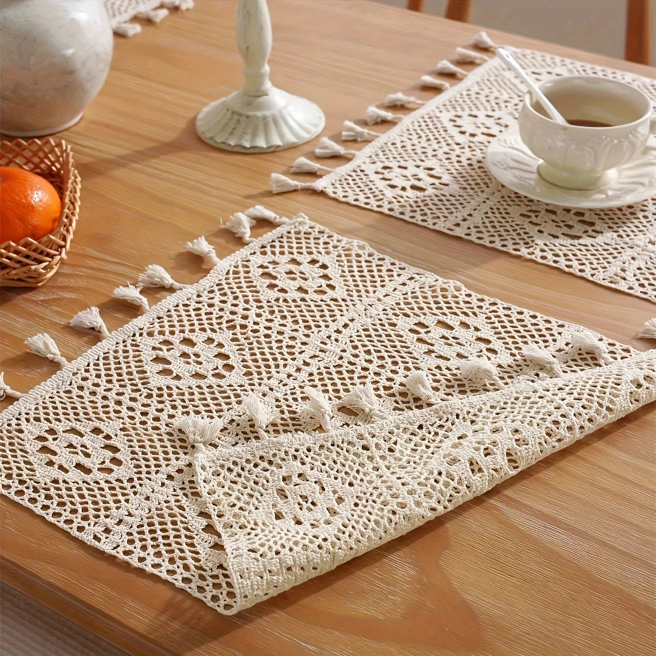 Sets de Sous-Verres Emly au Crochet