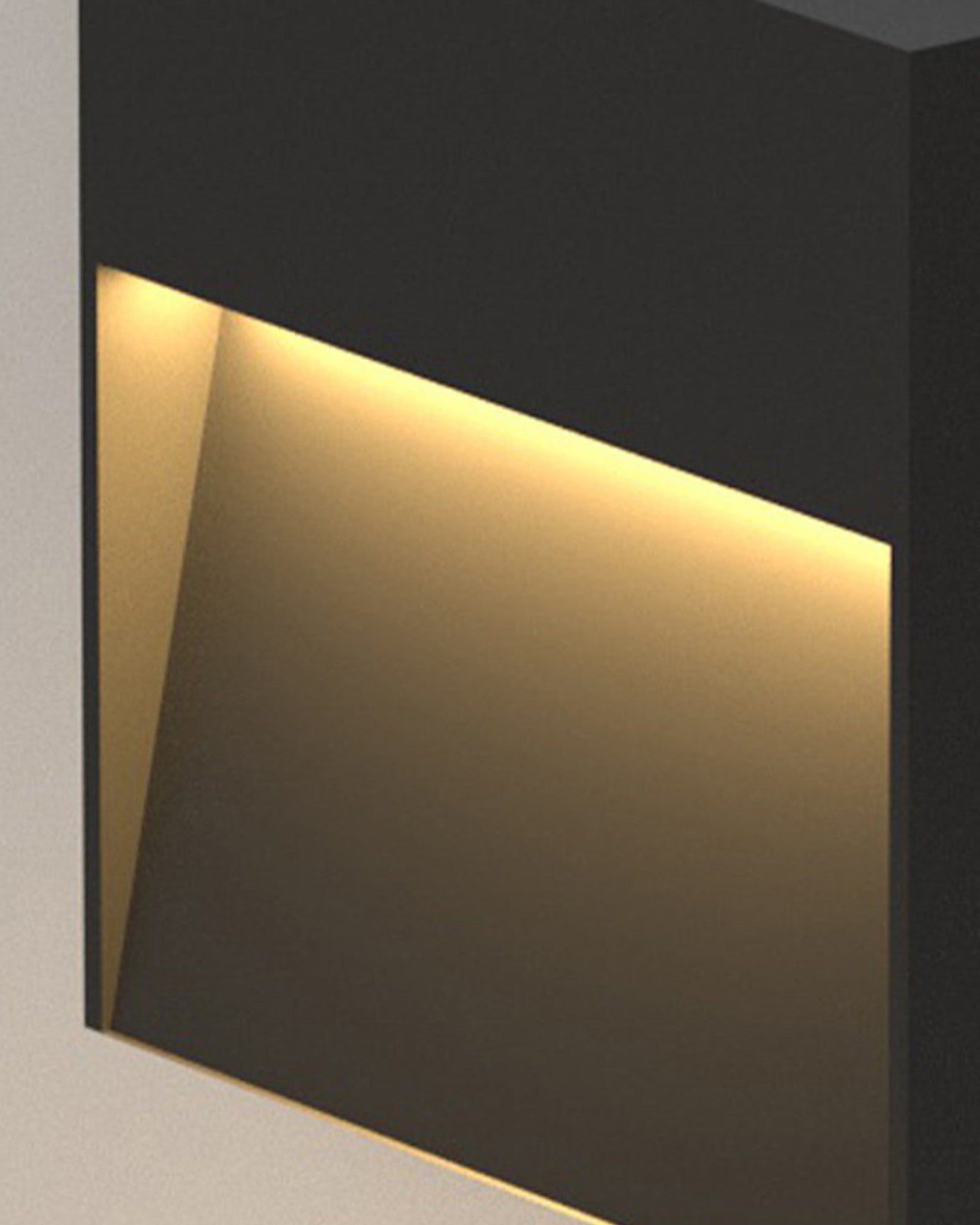 Calro | Applique LED extérieure – métal noir & acrylique – solaire, IP65, lumière blanc chaud