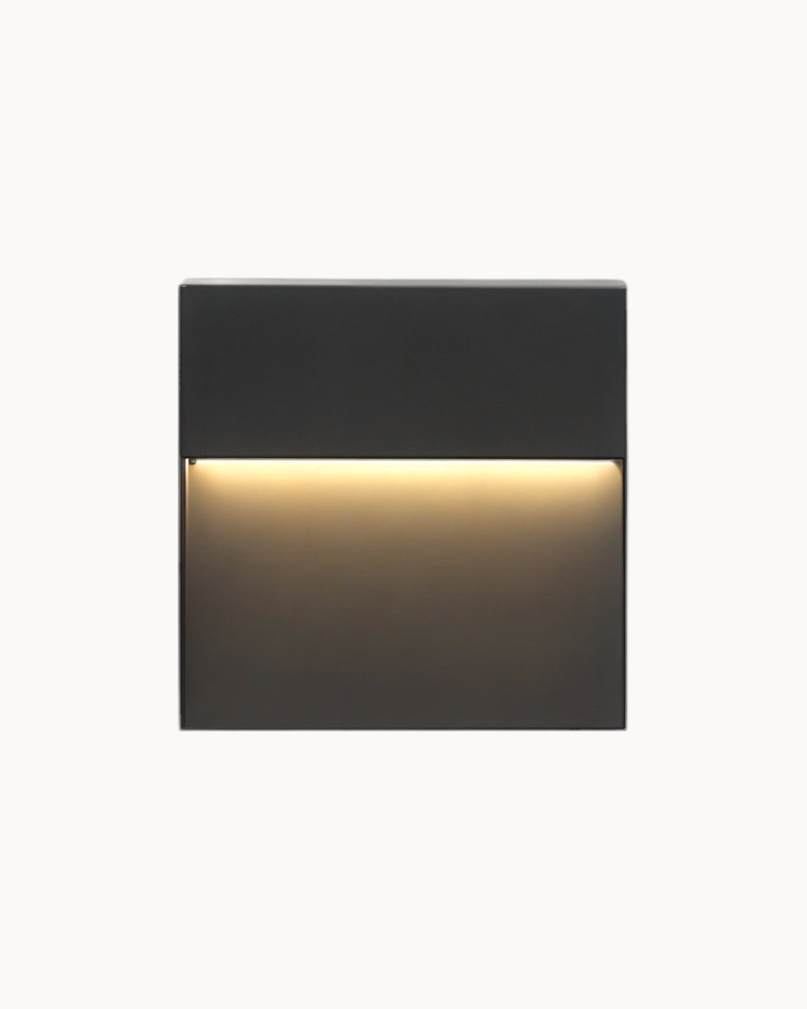 Calro | Applique LED extérieure – métal noir & acrylique – solaire, IP65, lumière blanc chaud