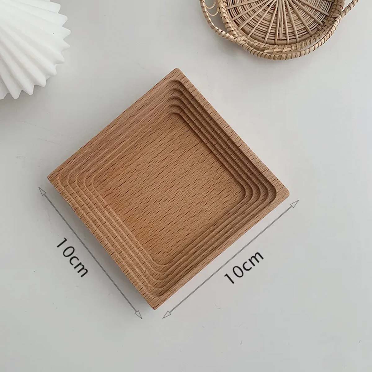 Maison Snö | Plateau en bois ondulé – Élégance naturelle – Design unique