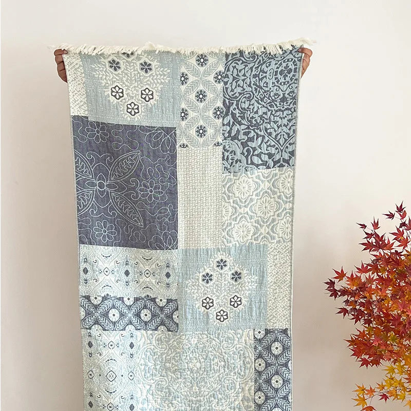 Couverture Patchwork Lune