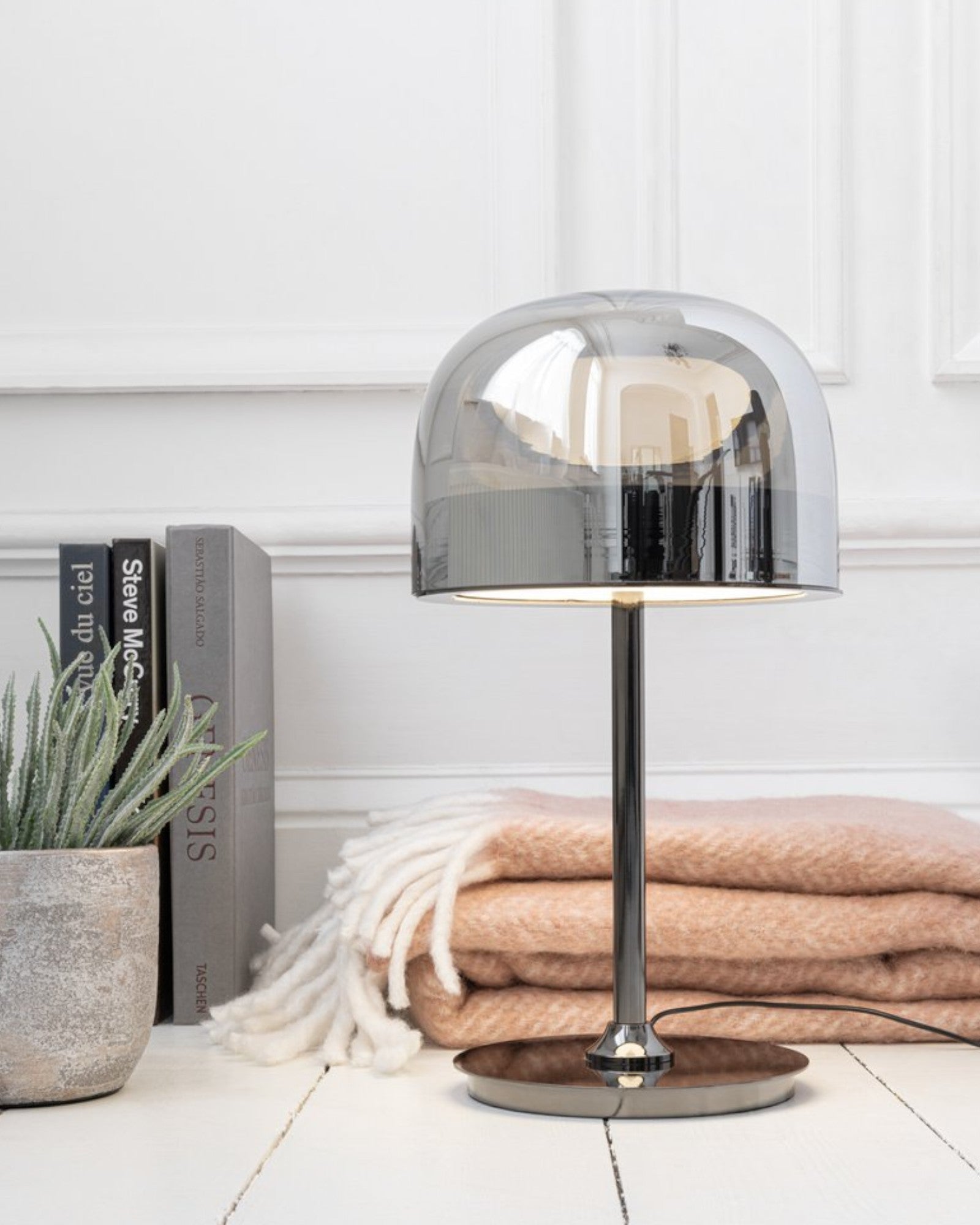 Douce Blå | Lampe de table élégante – verre & métal – design raffiné