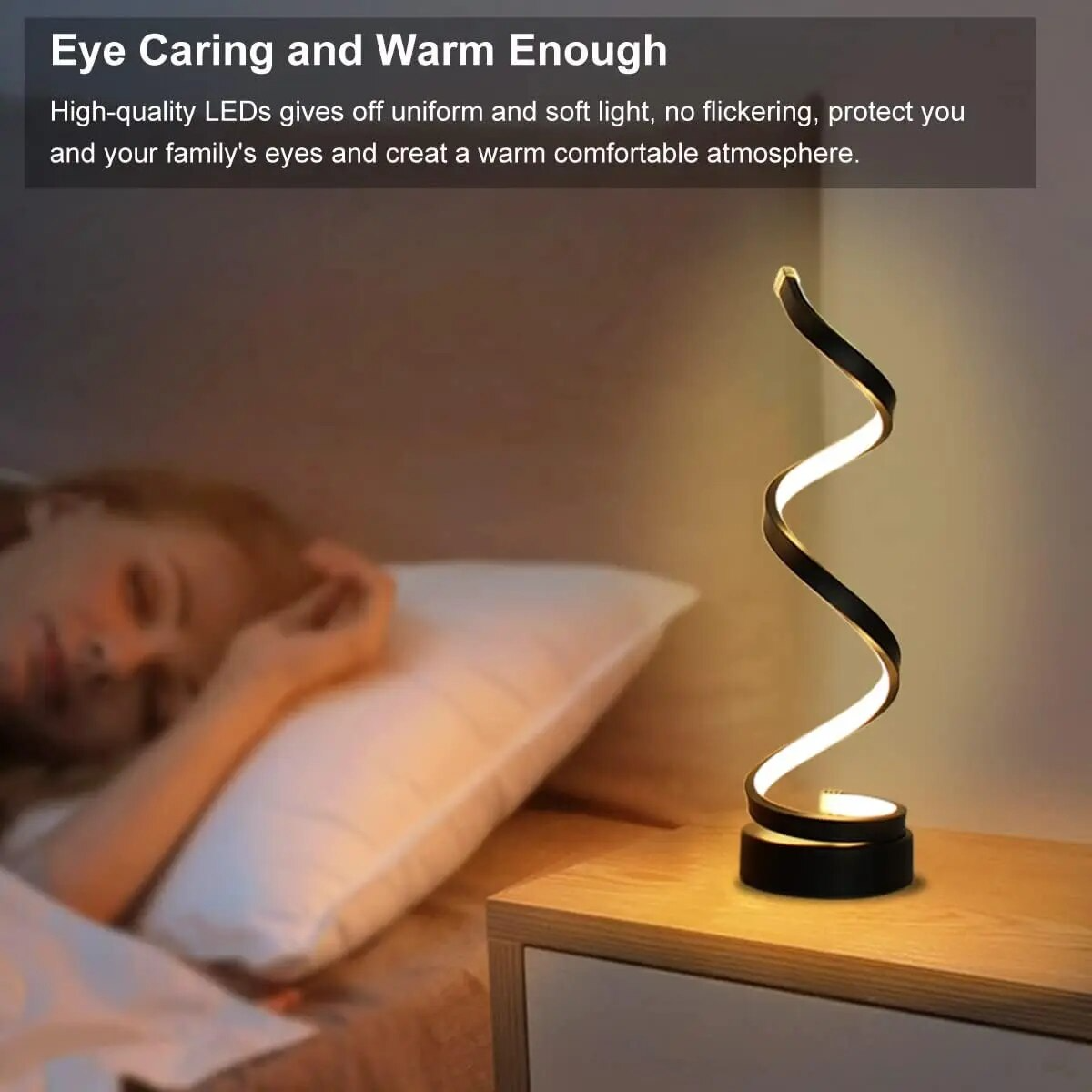 Vent Sol | Lampe de bureau LED courbée – protection des yeux – dimmable