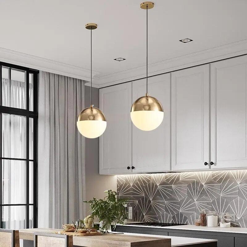 Nornge | Suspension Globe Moderne – Verre Satiné – Élégance intemporelle