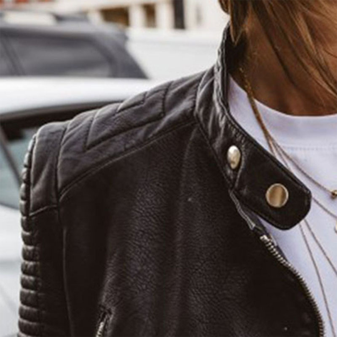 Juliet Genuine Leather Women's Jacket – Elegant & Timeless Fitted Blouson