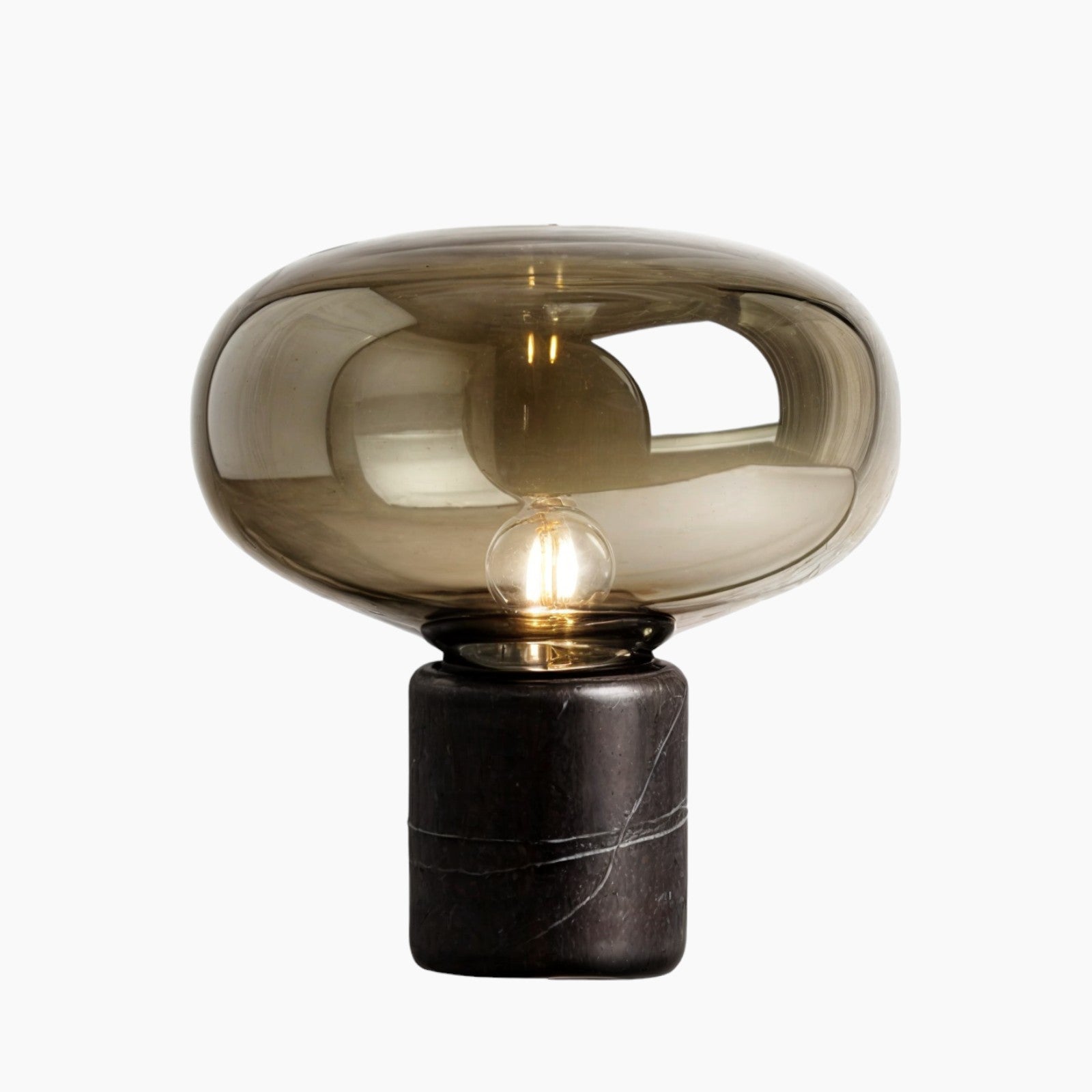 Varind | Lampe en verre ambre – design élégant – ambiance chaleureuse