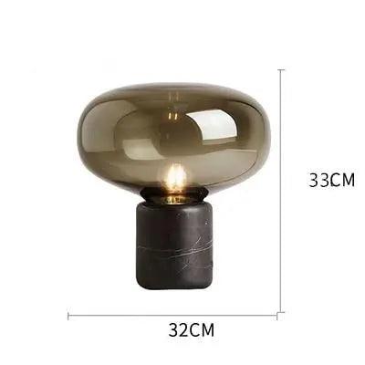 Varind | Lampe en verre ambre – design élégant – ambiance chaleureuse