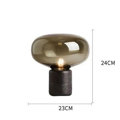 Varind | Lampe en verre ambre – design élégant – ambiance chaleureuse