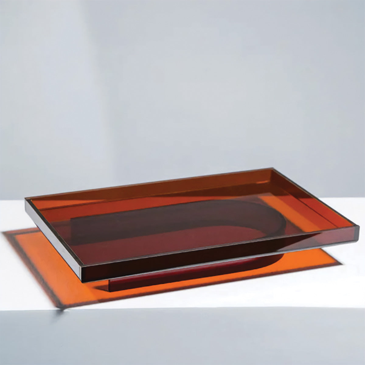 Éclat Snö | Plateau de service en acrylique – moderne & élégant