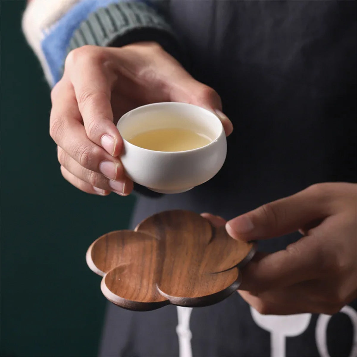 Brume Skon | Sous-verres en noyer – élégance naturelle – protection chic