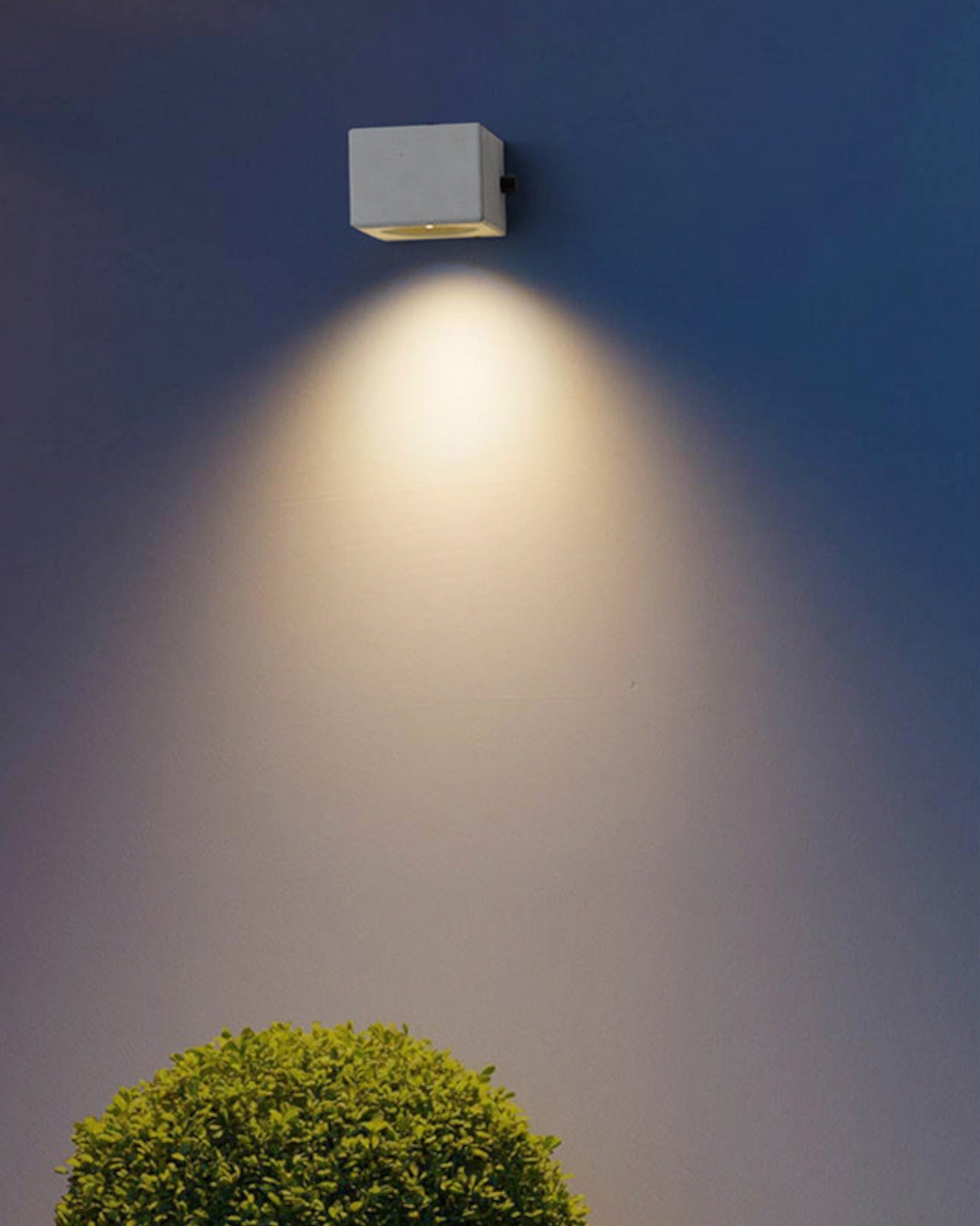 Lysair | Applique LED – Béton blanc & acrylique – Intérieur & extérieur – IP54