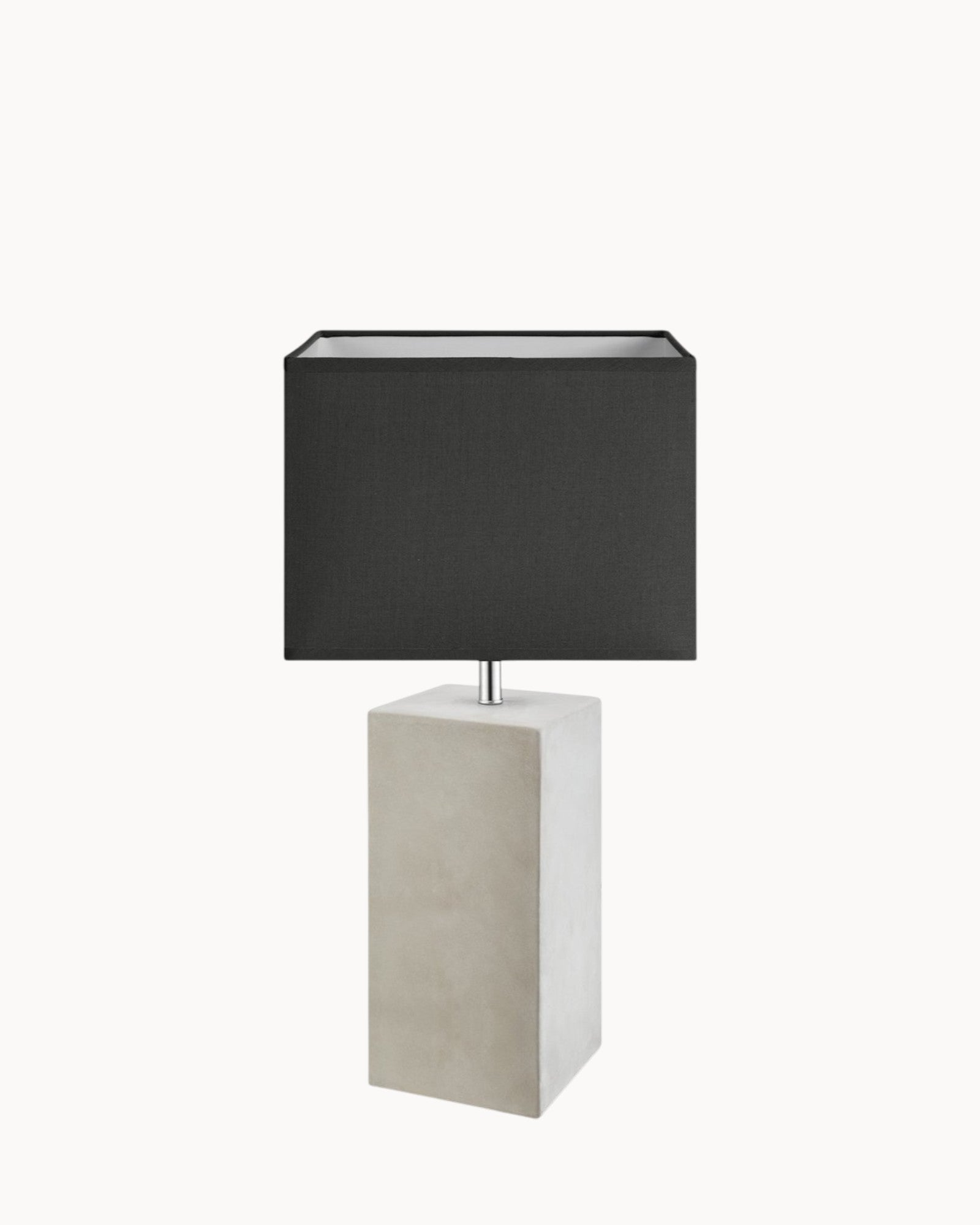 Chic Nord | Lampe de table – style industriel – abat-jour en tissu noir