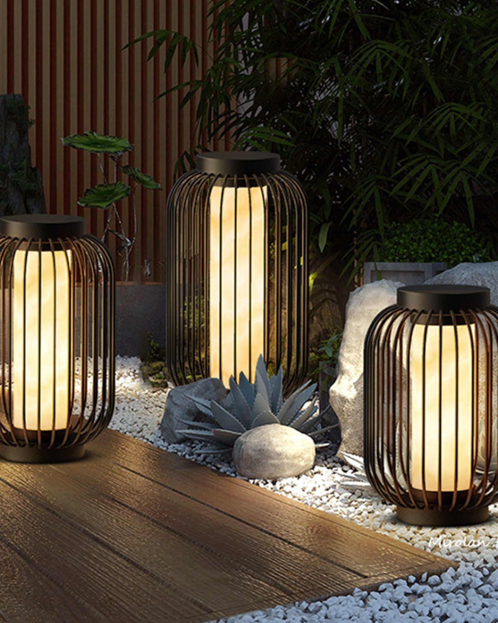 Kuskog | Lampe d'extérieur en métal brun – lumière blanche chaude – IP65---Nordik Luxe | Lampe d'extérieur – Élégance scandinave – Résistante IP65