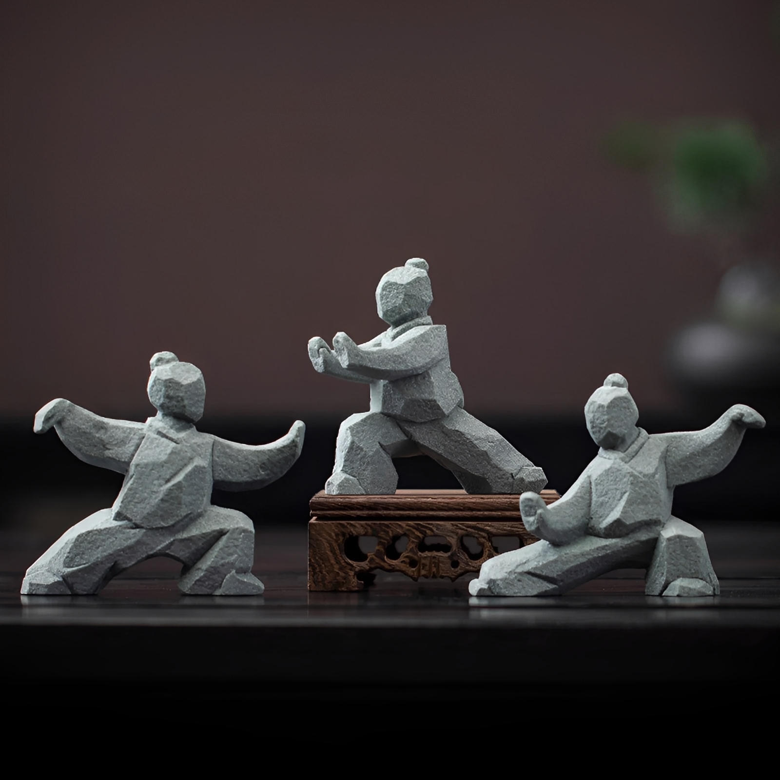 Figurines en Pierre de Flux Wushu