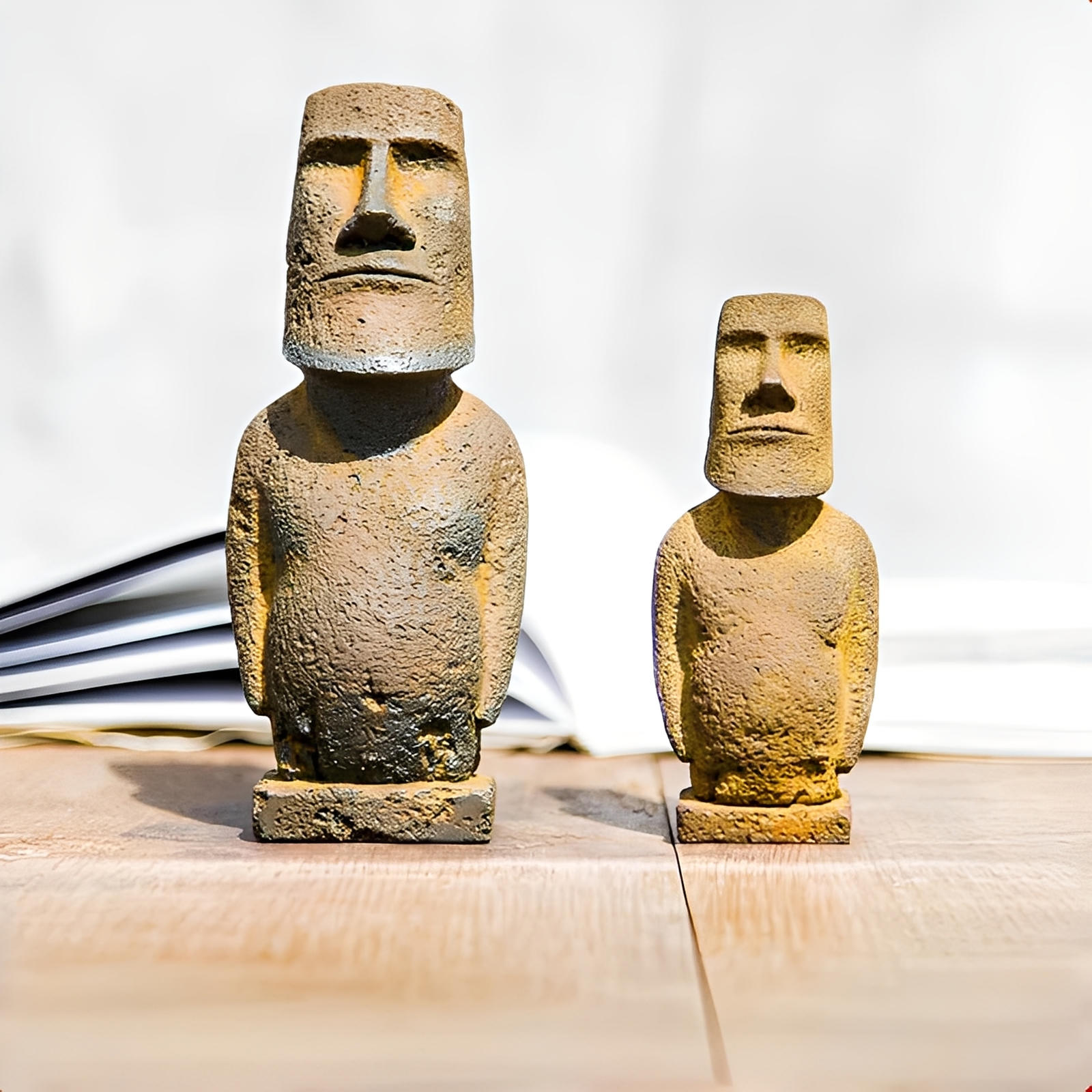 Figurines en Pierre Moai Tiki