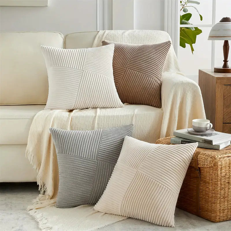 Housse de Coussin Arlo à Côtes