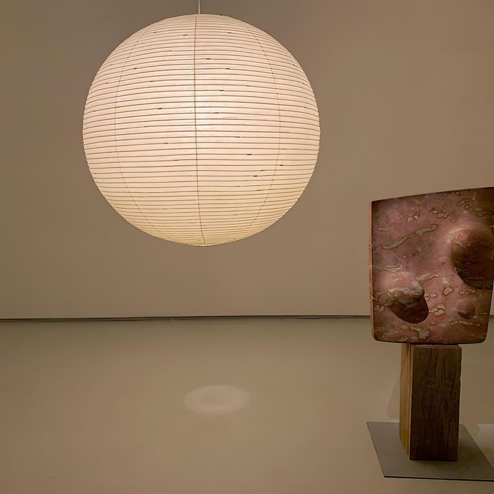 Solerg | Suspension en papier de riz – lumière chaude – design japonais