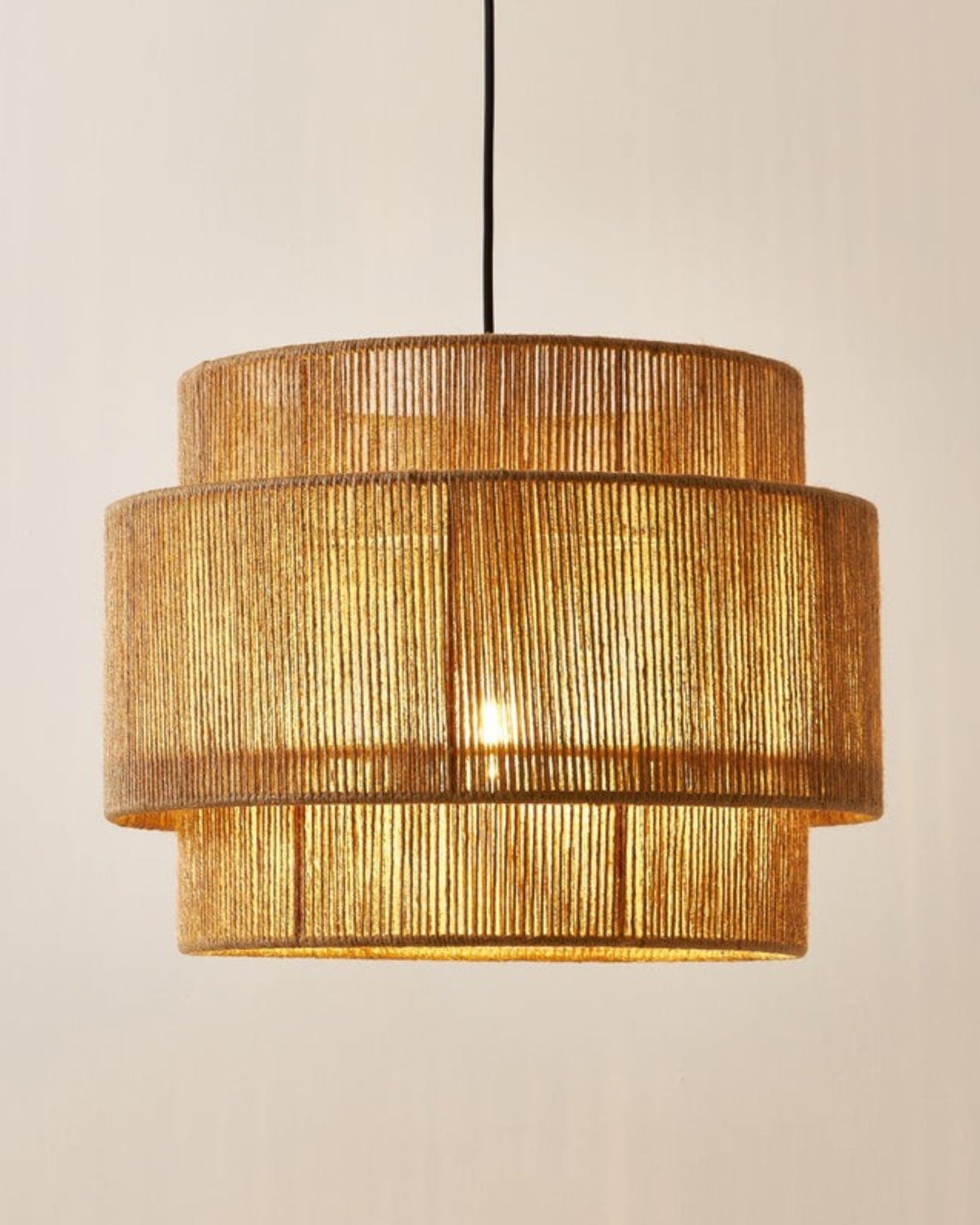 Éclhem | Suspension en jute – design naturel – Ø30 cm, H45 cm