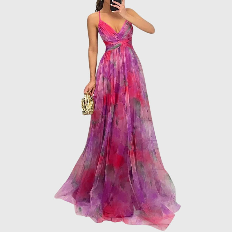 Floral Summer Maxi Dress – Breathable Fabric & Flattering Silhouette