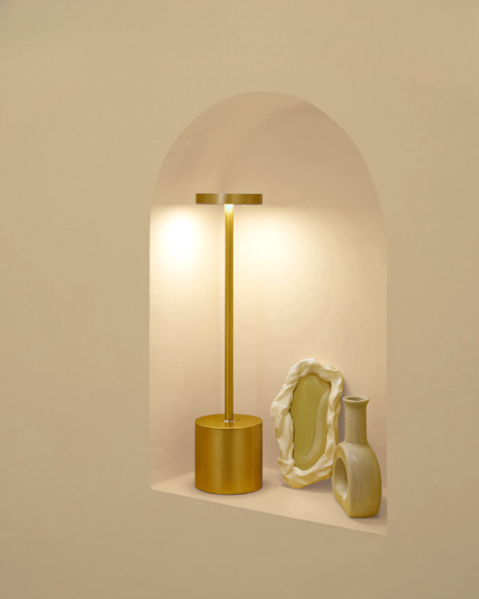 Chic Blå | Lampe de table sans fil – rechargeable USB – lumière LED chaleureuse
