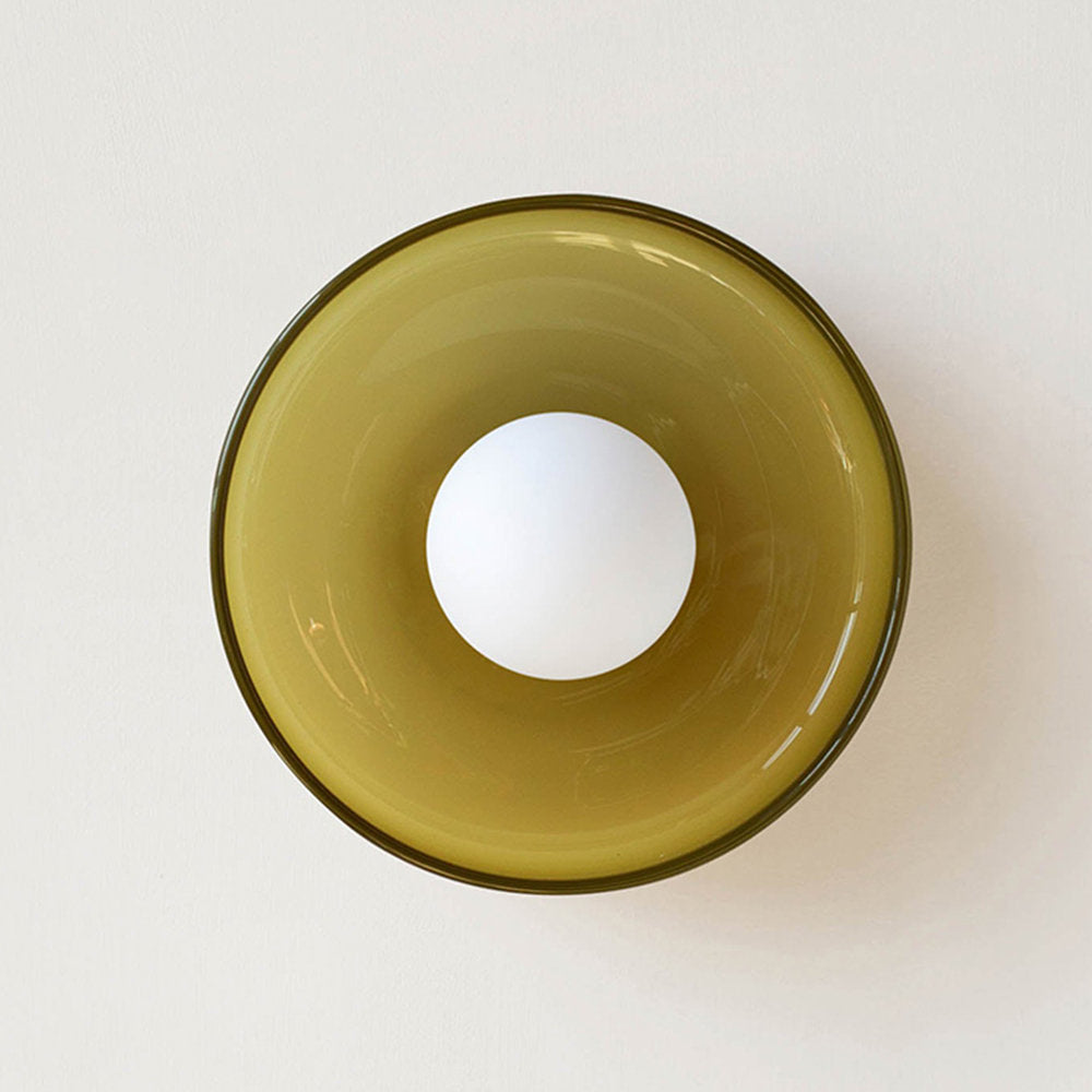 Skohic | Lustre moderne en verre ambre – G9 LED – 25/35cm – Éclairez avec style