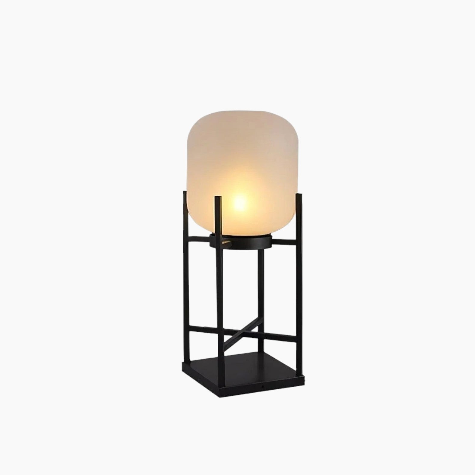 Brume Hem | Lampe sur pied solaire – acier inoxydable – design moderne