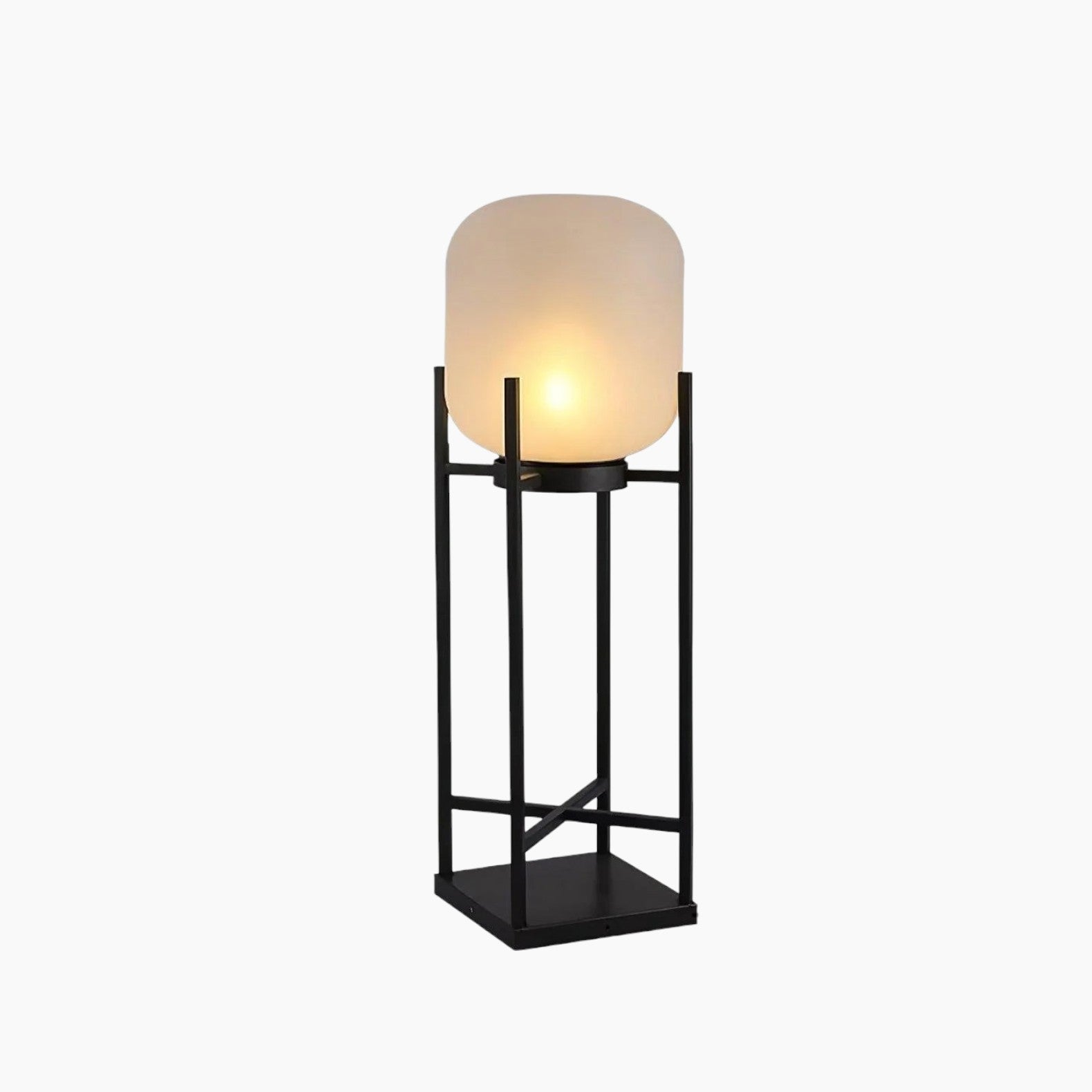Brume Hem | Lampe sur pied solaire – acier inoxydable – design moderne