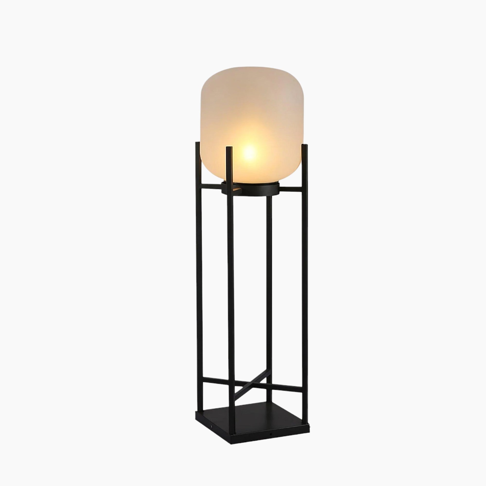 Brume Hem | Lampe sur pied solaire – acier inoxydable – design moderne